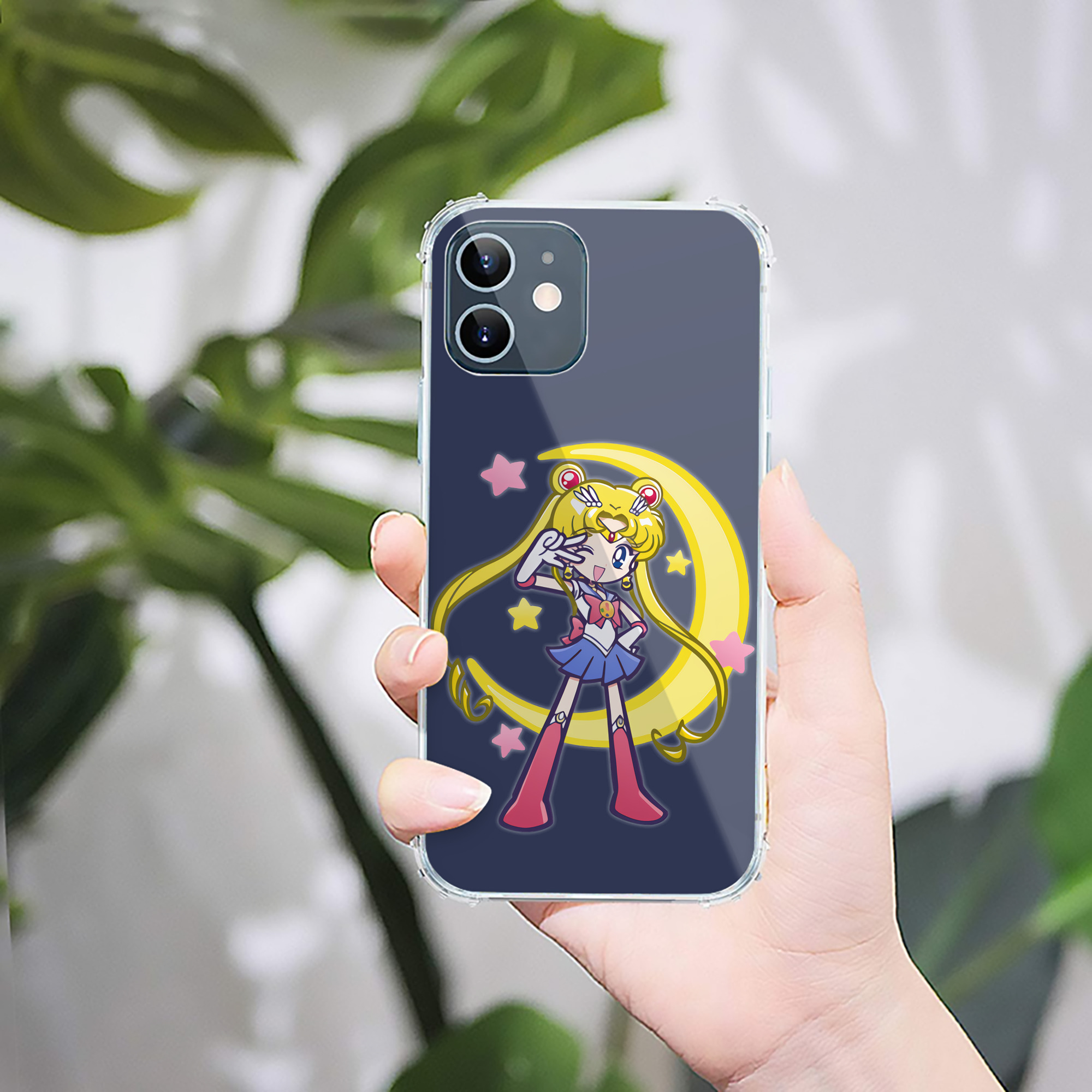 （画像用） 美少女戦士セーラームーン 月野 うさぎ つきの うさぎ Sailor Moon Tsukino Usagi 【iPhone 12シリーズ対応】透明スマホケース（クリアソフトケース）